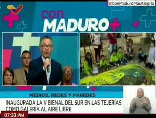 V Bienal del Sur "Pueblos en Resistencia" se desplegó como galería al aire libre en Las Tejerías