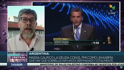 En Argentina el candidato presidencial Sergio Massa se refirió al acuerdo con el FMI