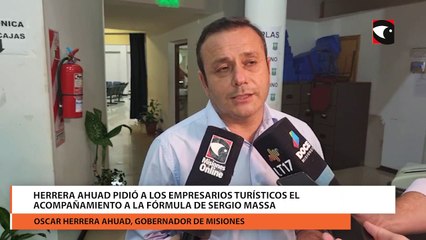 Herrera Ahuad pidió a los empresarios turísticos el acompañamiento a la fórmula de Sergio Massa