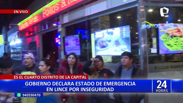 A partir de este miércoles: Cercado de Lima y Lince serán declarados en estado de emergencia