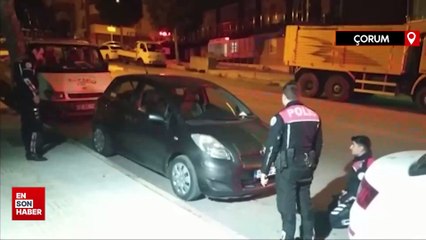 Çorum'da yaramaz kediyi önce polis sonra itfaiye kurtardı