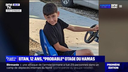 Israël: Eitan, 12 ans, "probable" otage français du Hamas