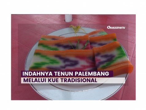 Menilik Keindahan Kain Tenun Palembang yang Terlukis Di Kue Lapis