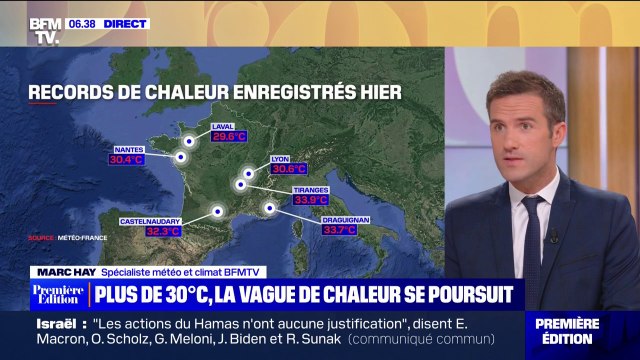 30,4°C à Nantes, 30,6° à Lyon: de nouveaux records de chaleur enregistrés ce lundi