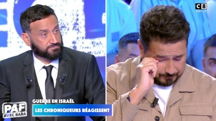 "Les deux peuples veulent la paix" : Moundir en larmes dans TPMP après l'attaque du Hamas en Israël