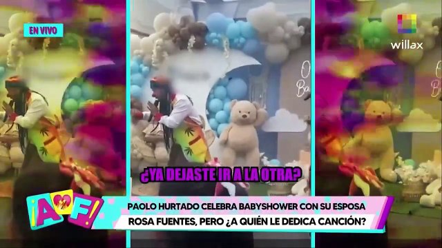 Paolo Hurtado troleado por payaso en baby shower de su hijo
