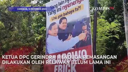 Baliho Prabowo-Erick Bertebaran di Pantura dan Kota Cirebon, Ini Kata Partai Gerindra