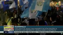Guatemaltecos rechazan criminalización de las protestas por parte del presidente Giammatte