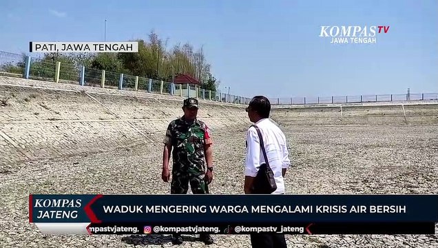 Waduk Mengering Warga Mengalami Krisis Air Bersih