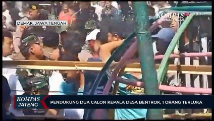 Pendukung Dua Calon Kepala Desa Bentrok, 1 Orang Terluka