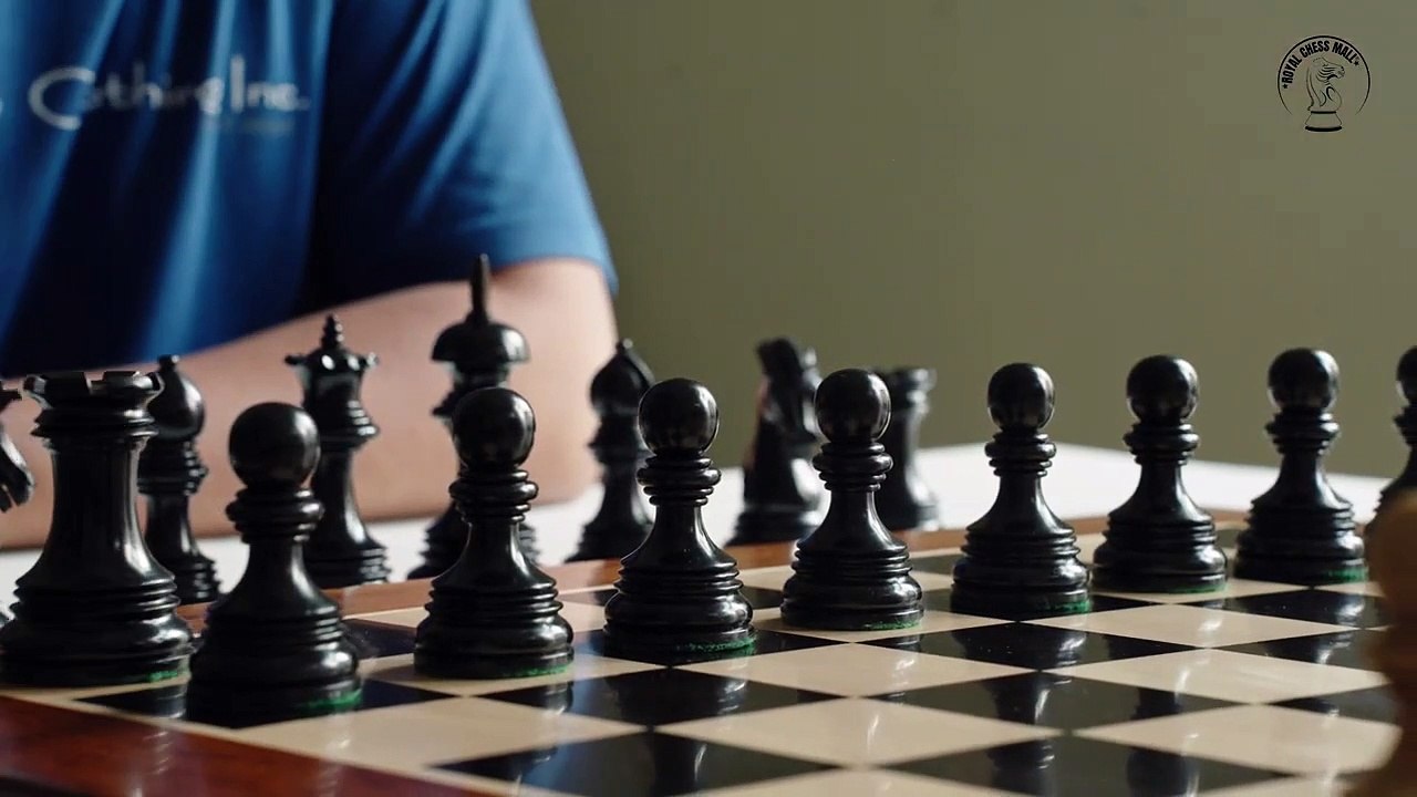 Alexandria Luxury Staunton Chess Pieces Only Set - Triple Weighted - Ebony Wood (1)