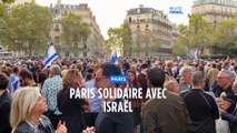 Des milliers de Parisiens manifestent leur soutien à Israël, contre les attaques du Hamas