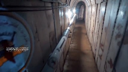 İsrail'e gözdağı! Hamas yeraltı tünellerinde sakladığı füzelerin görüntülerini yayınladı