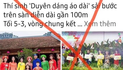 Cảnh báo lừa đảo qua cuộc thi áo dài, ảnh đẹp