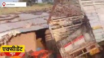 खंडवा: घर पर गिरी पिकअप वाहन, मची चीख-पुकार, एक की मौत