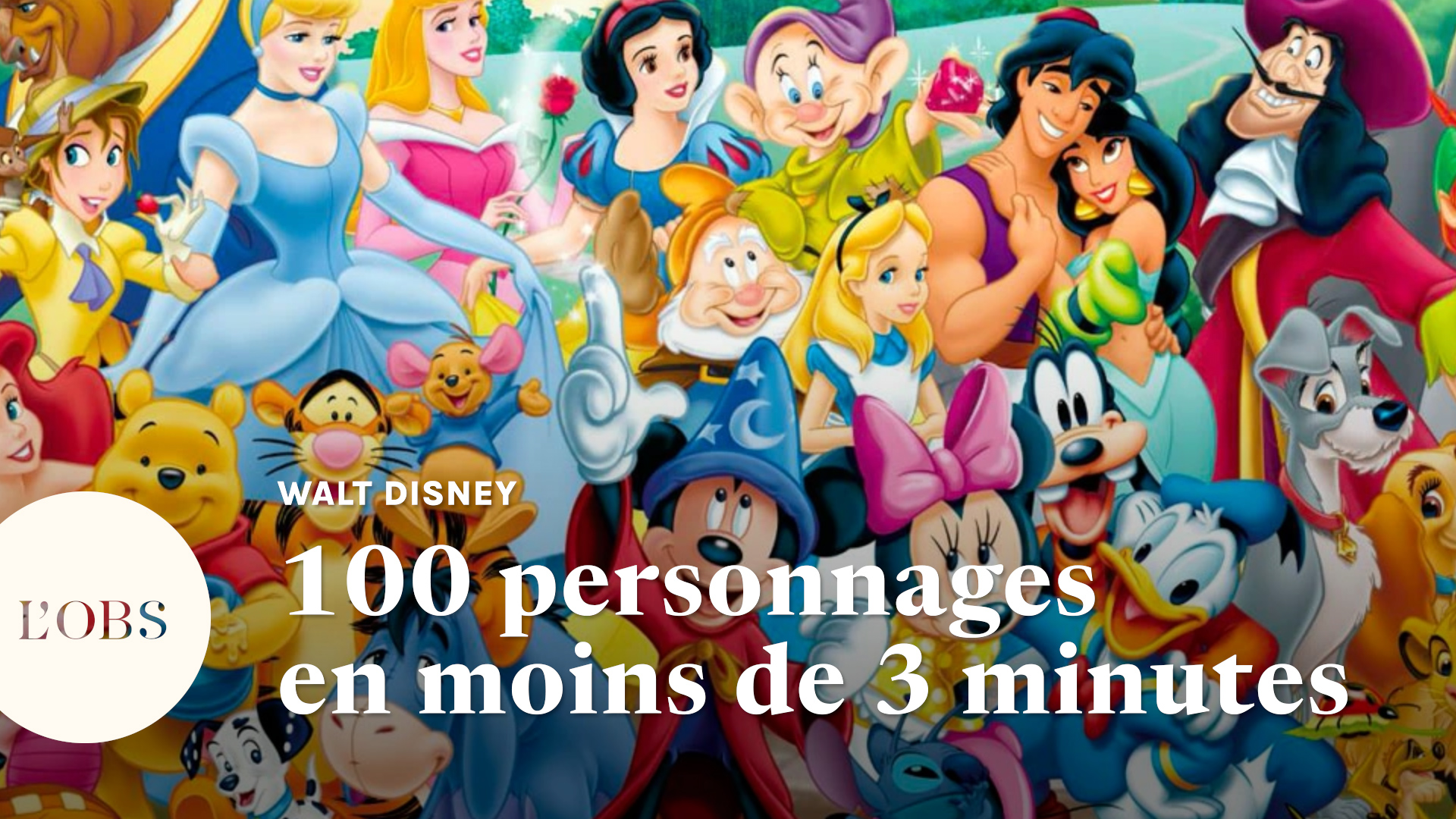 100 ans de Disney : 100 personnages dialoguent entre eux dans notre histoire inédite