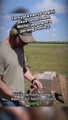 Ternyata hanya segini kekuatan helm tentara jepang era ww2 #shorts_2