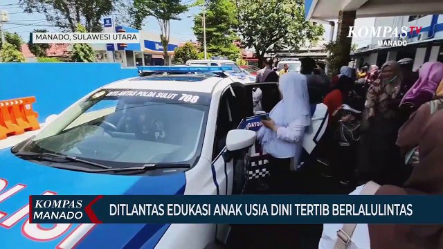 Ditlantas Polda Sulut Edukasi Anak Usia Dini Tentang Ketertiban Berlalu Lintas