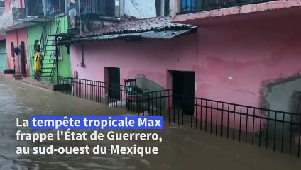 Au Mexique, la tempête tropicale Max provoque des inondations
