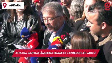 10 Ekim Ankara Gar Katliamı'nda hayatını kaybedenler anıldı