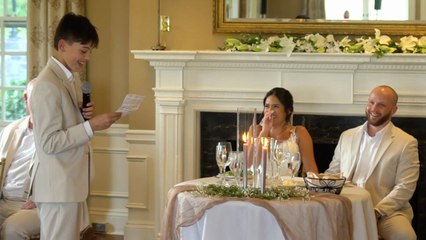 Son Gives Emotional Speech During Mom's Wedding | Happily TV