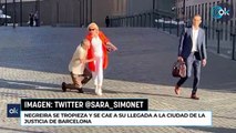Negreira se tropieza y se cae a su llegada a la Ciudad de la Justicia de Barcelona