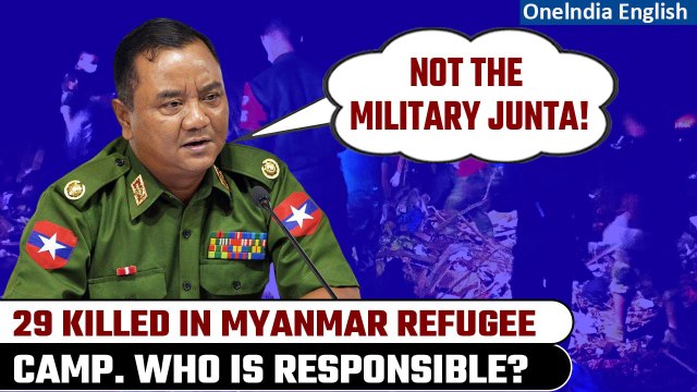 Myanmar: 29, including kids, killed in artillery strike on camp for displaced people | Oneindia News