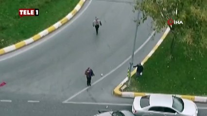 Kaza sonrası darp edilen sürücü kaçmaya çalışırken ikinci kez kaza yaptı!