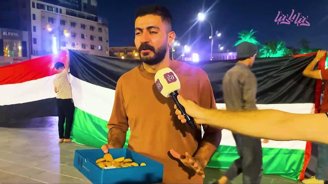 نشطاء العراق يعبرون عن تضامنهم مع الشعب الفلسطيني