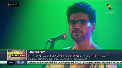 Cantautor venezolano José Delgado presenta su último disco en Uruguay