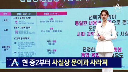 현 중2부터 사실상 ‘문이과’ 사라져