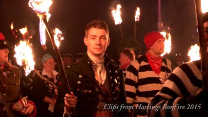 Video clips from Hastings Bonfire 2015 in East Sussex