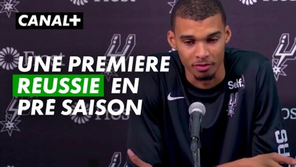 Débuts plutôt réussis pour Wembanyama - Match pré saison NBA