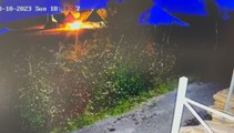 CCTV footage of the fire at Events Under Canvas