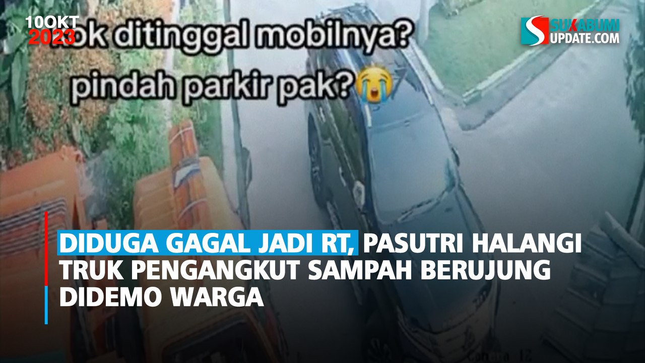 Diduga Gagal Jadi RT, Pasutri Halangi Truk Pengangkut Sampah Berujung Didemo Warga