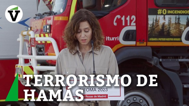 Ayuso Díaz Ayuso insta al Gobierno a condenar el terrorismo de Hamás