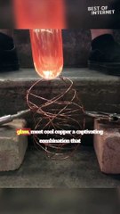 Crafting Beauty: Hot Glass Meets Copper Cage || Best of Internet