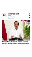 Presiden Jokowi Desak Penghentian Tindak Kekerasan di Daerah Konflik Palestina-Israel