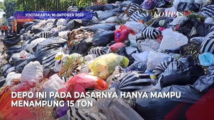 Gunungan Sampah Viral di Depo Kotabaru Yogyakarta Mulai Dibersihkan