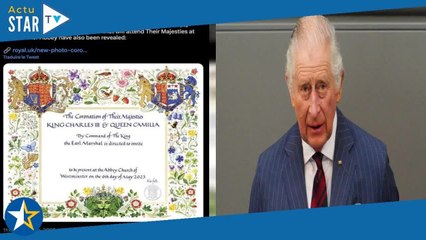 Couronnement de Charles III : la superbe invitation du roi dévoilée, ces secrets qu'elle renferme