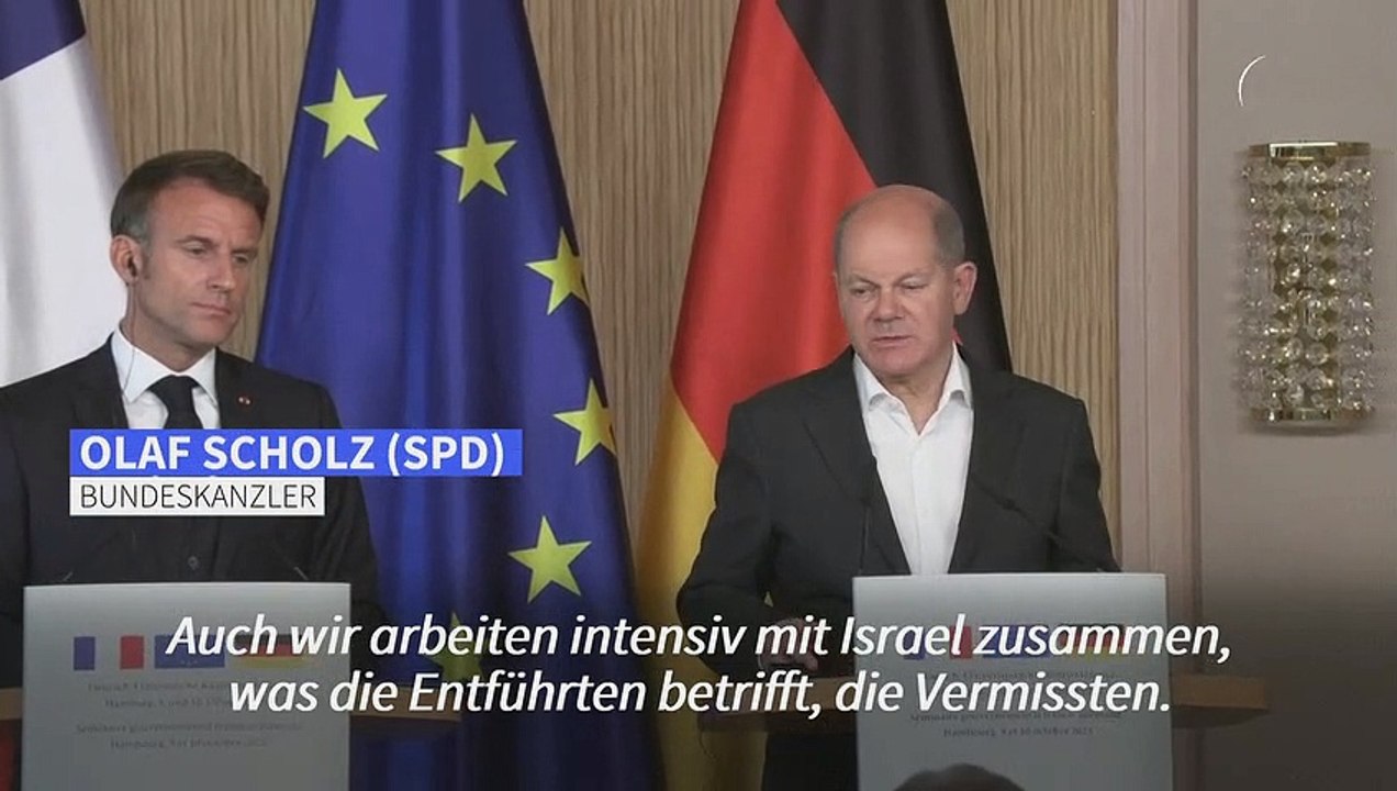 Scholz: Berlin 'intensiv' um Infos zu deutschen Hamas-Geiseln bemüht