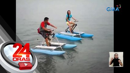 Pagbibisikleta, puwede na ring gawin sa dagat sa Cebu City? | 24 Oras