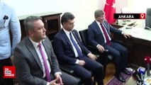 Ahmet Davutoğlu, HÜDA PAR Genel Başkanı Yapıcıoğlu ile Meclis'te görüştü
