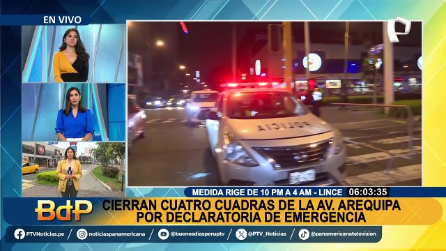 Estado de emergencia en Cercado de Lima y Lince: así amaneció la Av. Arequipa tras anuncio de esta medida