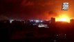 Night skies over Gaza light up as Israel strikes