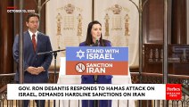 BREAKING NEWS: DeSantis Demands Biden Impose Hardline Sanctions On Iran After Hamas Attack On Israel