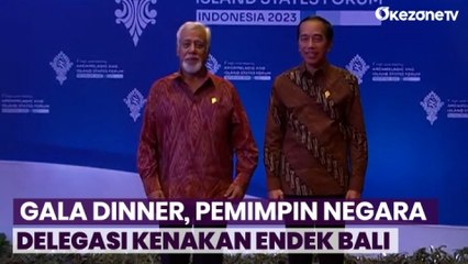 Hadiri Gala Dinner KTT AIS 2023, Pemimpin Negara Delegasi Kompak Kenakan Endek Bali