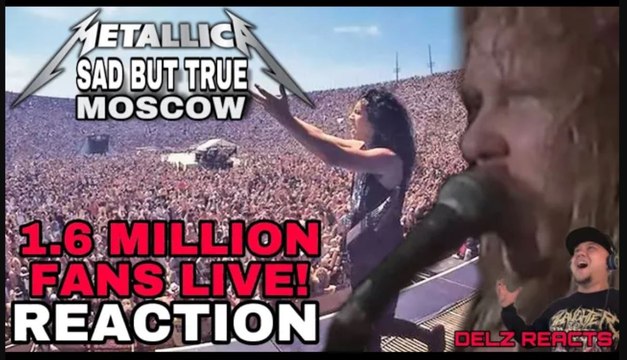 Metallica performs Sad But True to 1.6 million fans in Moscow Russia 1991 Live Reaction #METALLICA
