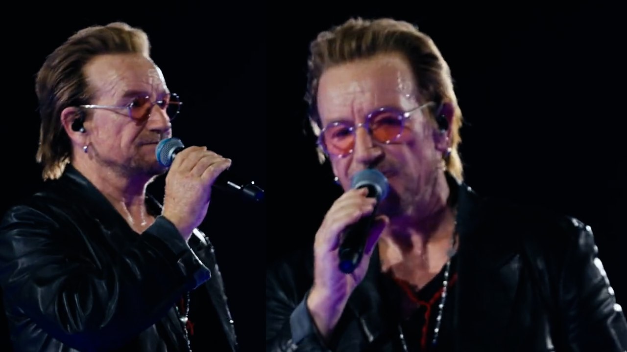 L’émouvant hommage de U2 en plein concert aux festivaliers tués dans l’attaque du Hamas