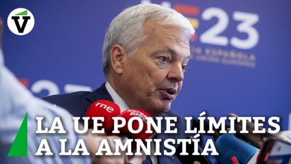 El comisario de Justicia de la UE avisa de que "hay algunos límites" a una ley de amnistía